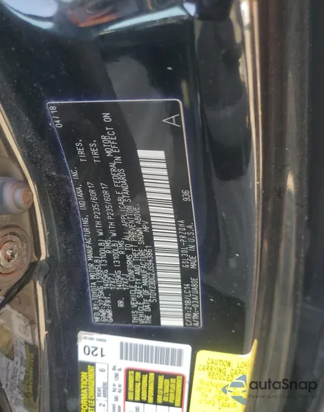 2018 Toyota Sienna Xle from USA, damaged, VIN 5TDYZ3DC2JS943861